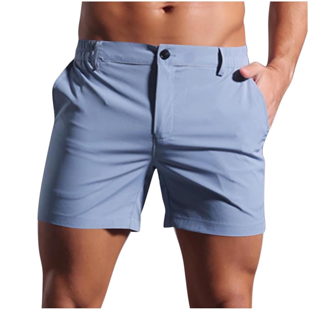 Golf Shorts Men Stretch 5 Inch Inseam Casual Work Dress